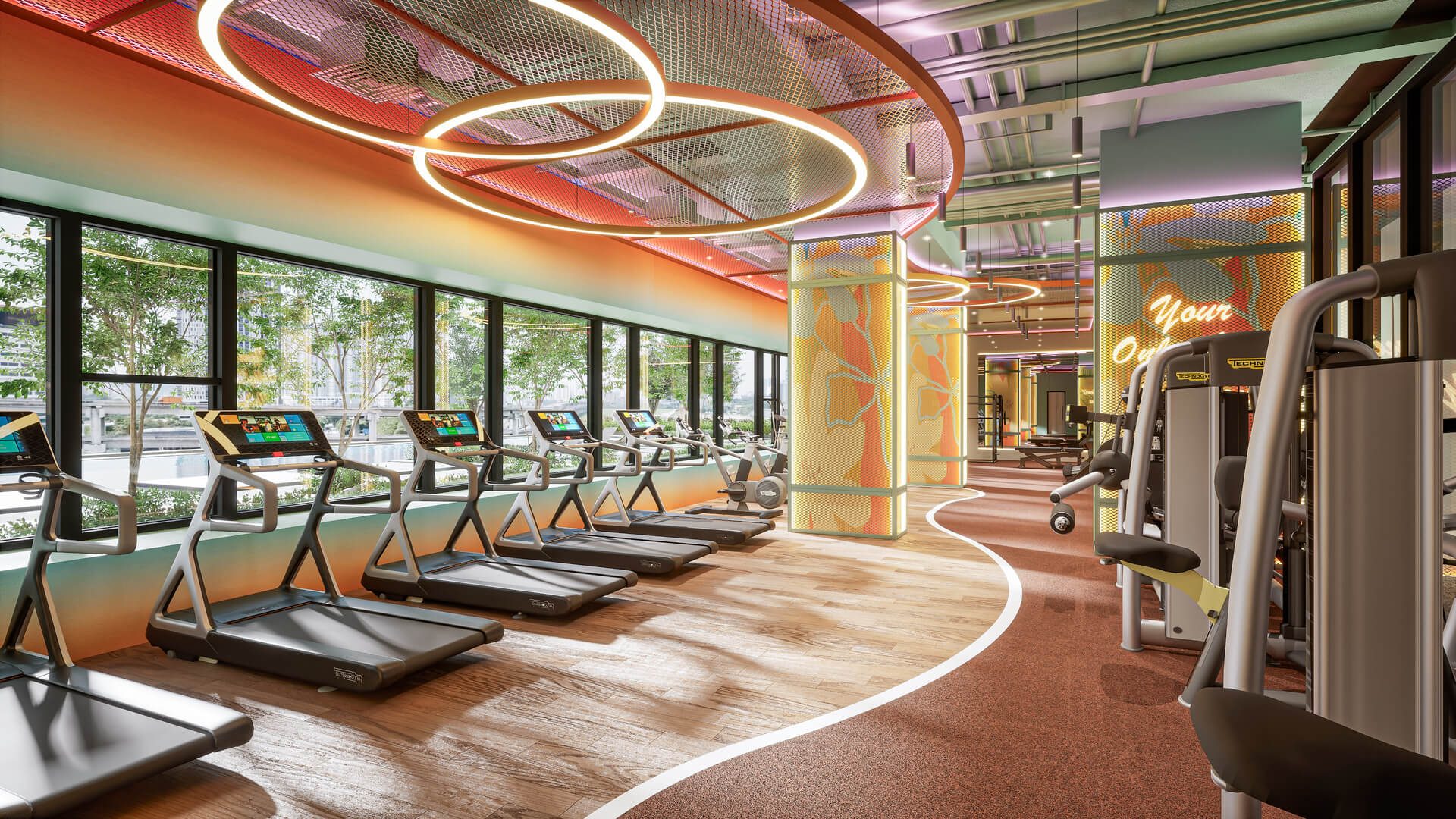 Aricia Residences gymnasium