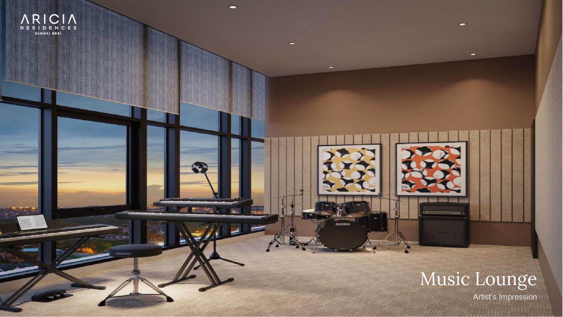 Aricia Residences music lounge
